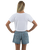 The Born by the Sea Womens Muse Crop T-Shirt in White