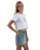 The Born by the Sea Womens Muse Crop T-Shirt in White