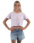 The Born by the Sea Womens Sunrise T-Shirt in Orchid