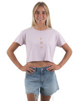 The Born by the Sea Womens Sunrise T-Shirt in Orchid
