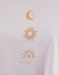 The Born by the Sea Womens Sunrise T-Shirt in Orchid