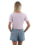 The Born by the Sea Womens Sunrise T-Shirt in Orchid