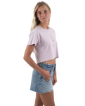 The Born by the Sea Womens Sunrise T-Shirt in Orchid