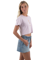 The Born by the Sea Womens Sunrise T-Shirt in Orchid