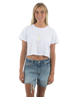 The Born by the Sea Womens Sunrise T-Shirt in White