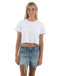 The Born by the Sea Womens Sunrise T-Shirt in White
