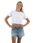 The Born by the Sea Womens Sunrise T-Shirt in White