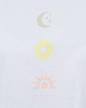 The Born by the Sea Womens Sunrise T-Shirt in White
