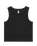 The AS Colour Womens Organic Rib Crop Vest in Black