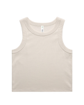 The AS Colour Organic Rib Crop Vest in Bone | Available at Anns Cottage