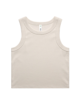 The AS Colour Organic Rib Crop Vest in Bone | Available at Anns Cottage