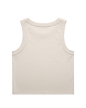The AS Colour Organic Rib Crop Vest in Bone | Available at Anns Cottage