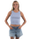 The Born by the Sea Womens Crop Vest in Powder Blue