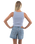 The Born by the Sea Womens Crop Vest in Powder Blue