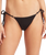 The Seafolly Womens Sea Dive Tie Side Rio Bikini Bottoms in Black