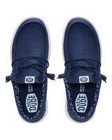 Wally Stretch Canvas Shoes in Navy
