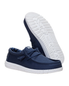 Wally Stretch Canvas Shoes in Navy