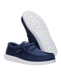 Wally Stretch Canvas Shoes in Navy