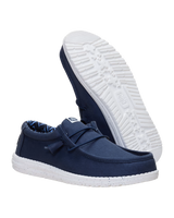 Wally Stretch Canvas Shoes in Navy