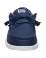 Wally Stretch Canvas Shoes in Navy