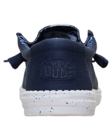 Wally Stretch Canvas Shoes in Navy