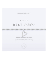 A Little Best Mum Bracelet in Silver