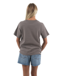 The Born by the Sea Womens Sun Is T-Shirt in Faded Grey