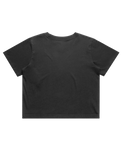The AS Colour Womens Heavy Faded Crop T-Shirt in Faded Black