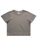 The AS Colour Womens Heavy Faded Crop T-Shirt in Faded Grey