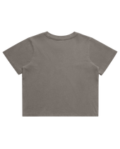 The AS Colour Womens Heavy Faded Crop T-Shirt in Faded Grey