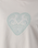 Mandala Heart Crop T-Shirt in Faded Bone