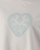 Mandala Heart Crop T-Shirt in Faded Bone