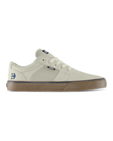 Barge LS Shoes in White & Navy