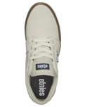 Barge LS Shoes in White & Navy