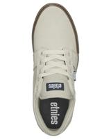 Barge LS Shoes in White & Navy