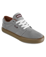 The Etnies Mens Barge LS Shoes in Grey & Gum & Red
