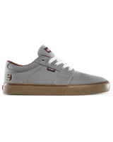 The Etnies Mens Barge LS Shoes in Grey & Gum & Red