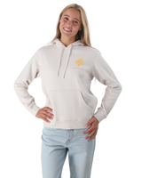 The Born by the Sea Womens Flower Market Hoodie in Bone