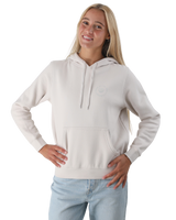 The Born by the Sea Womens Shells Hoodie in Bone