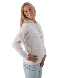 The Born by the Sea Womens Shells Hoodie in Bone