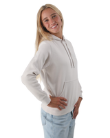 The Born by the Sea Womens Shells Hoodie in Bone
