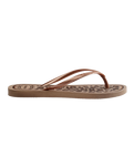 Slim Animals Flip Flops in Rose Gold