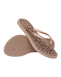Slim Animals Flip Flops in Rose Gold