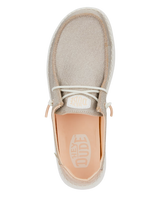 The Hey Dude Shoes Womens Wendy Metallic Sparkle Shoes in Rose Gold