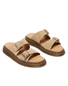 Womens Josef Bronx Suede Sandals in Savannah Tan
