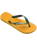 The Havaianas Mens Brazil Logo Flip Flops in Pop Yellow