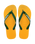 The Havaianas Mens Brazil Logo Flip Flops in Pop Yellow