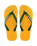 The Havaianas Mens Brazil Logo Flip Flops in Pop Yellow