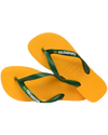 The Havaianas Mens Brazil Logo Flip Flops in Pop Yellow