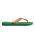Brazil Logo Flip Flops in Green & Yellow